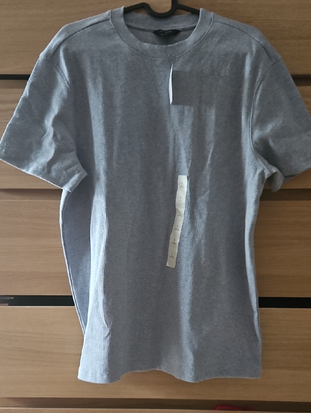 Banana Republic Men's Crew Neck Tee - Light Blue/gray